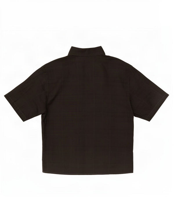 Benetton Camisa Manga Corta IT 42 Medium Negro