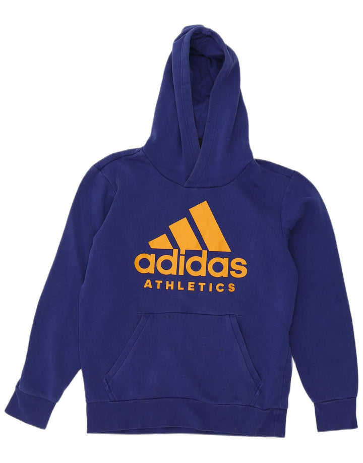 Adidas Hombre Sudadera Con Capucha Graphic Jumper Azul Medio