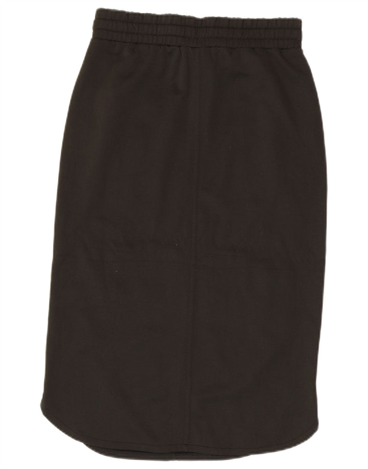 BENETTON Falda midi para mujer pequeña W27 Poliéster caqui