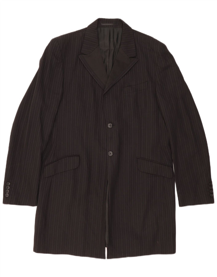 Dolce & Gabbana Abrigo para hombre UK 42 XL Rayas negras