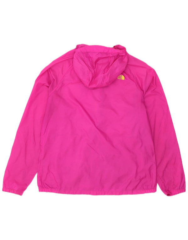 The North Face Womens Hooded Rain Jacket UK 18 XL Pink Nylon