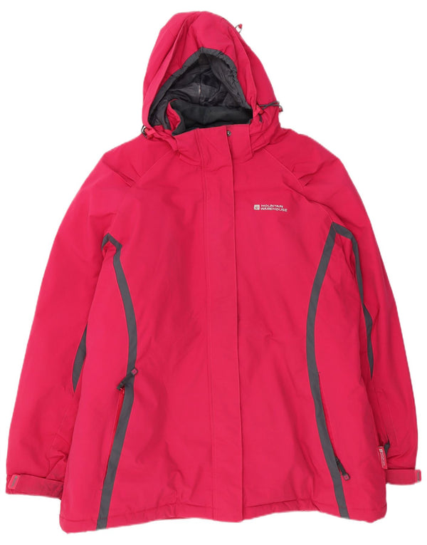 Chaqueta cortavientos extragrande con capucha para mujer de Mountain Warehouse UK 40 XL Rosa