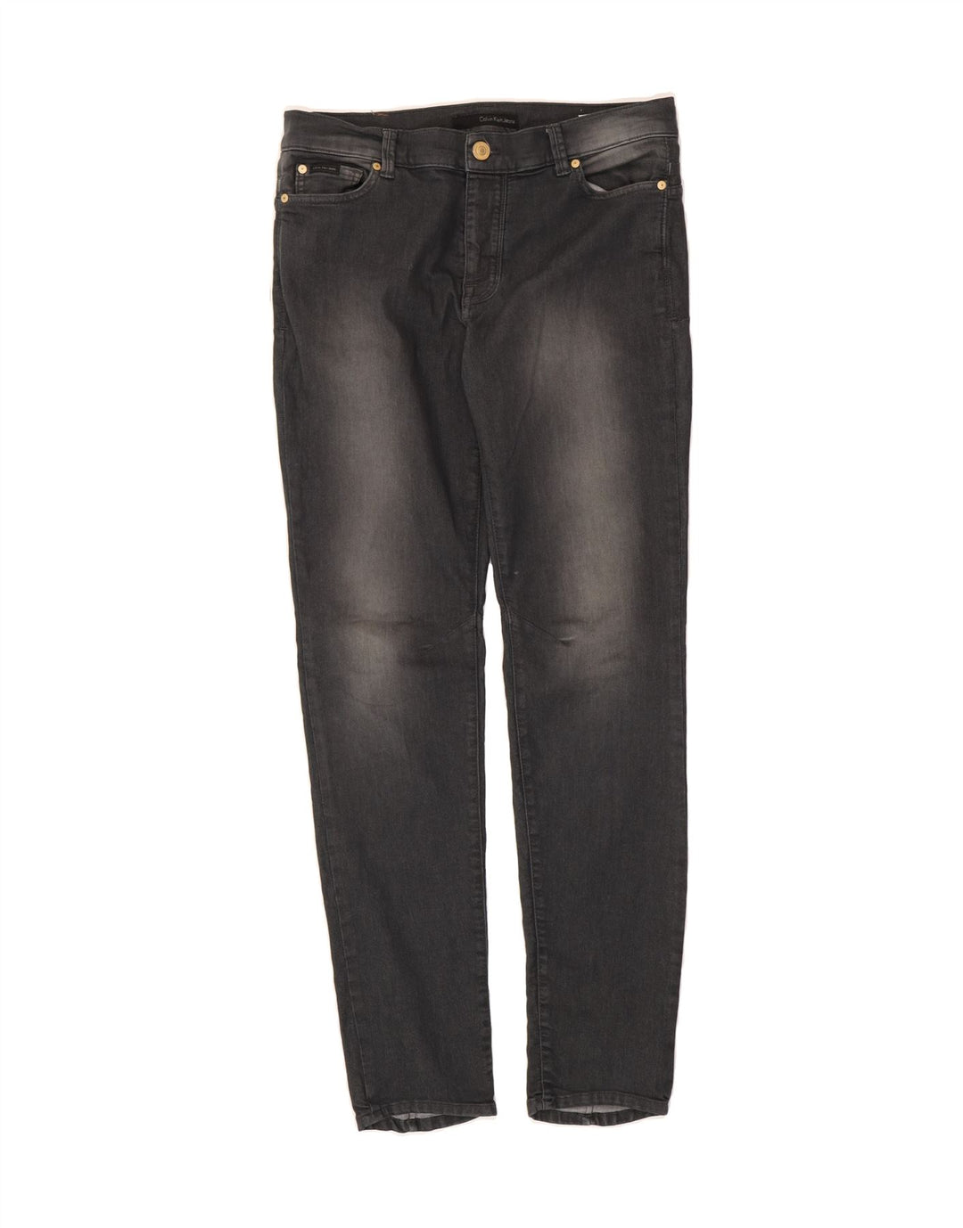 CALVIN KLEIN Womens Slim Jeans W33 L33 Grey Cotton Vintage Calvin Klein and Second-Hand Calvin Klein from Messina Hembry 