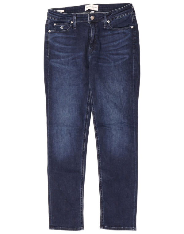 Vaqueros ajustados para mujer Calvin Klein W31 L30 Algodón azul