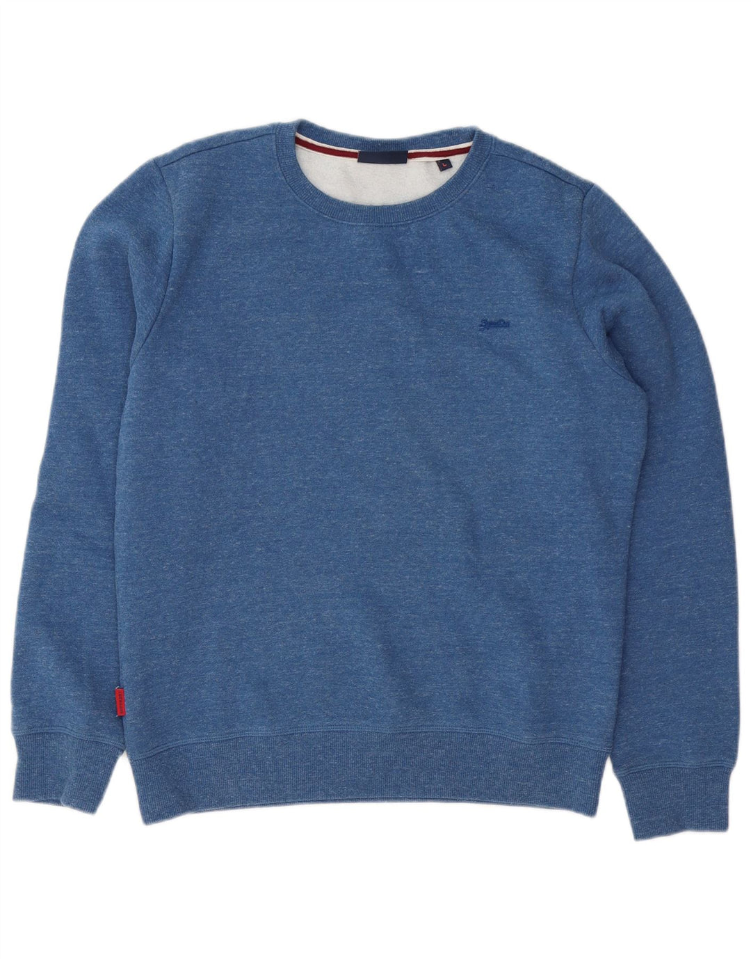 Superdry Sudadera tipo jersey de algodón moteado en azul grande para hombre