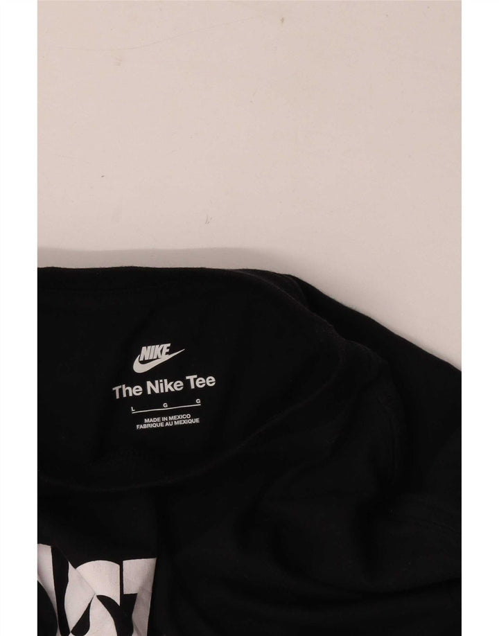 Nike - Camiseta gráfica para hombre, talla grande, color negro