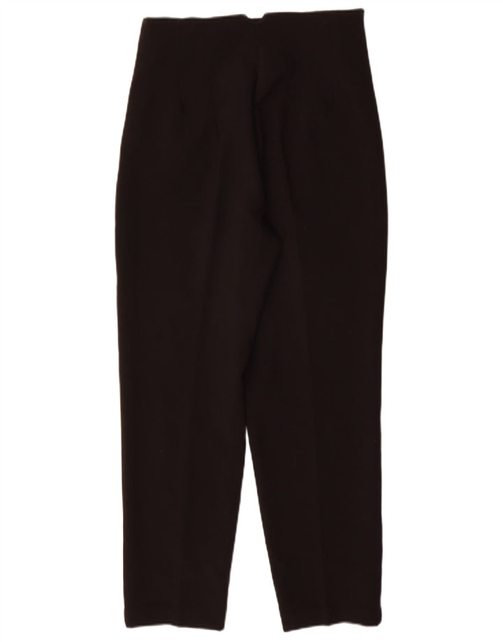 Zara Mujer Pantalón Chino Tapered Mediano W28 L27 Poliéster Negro
