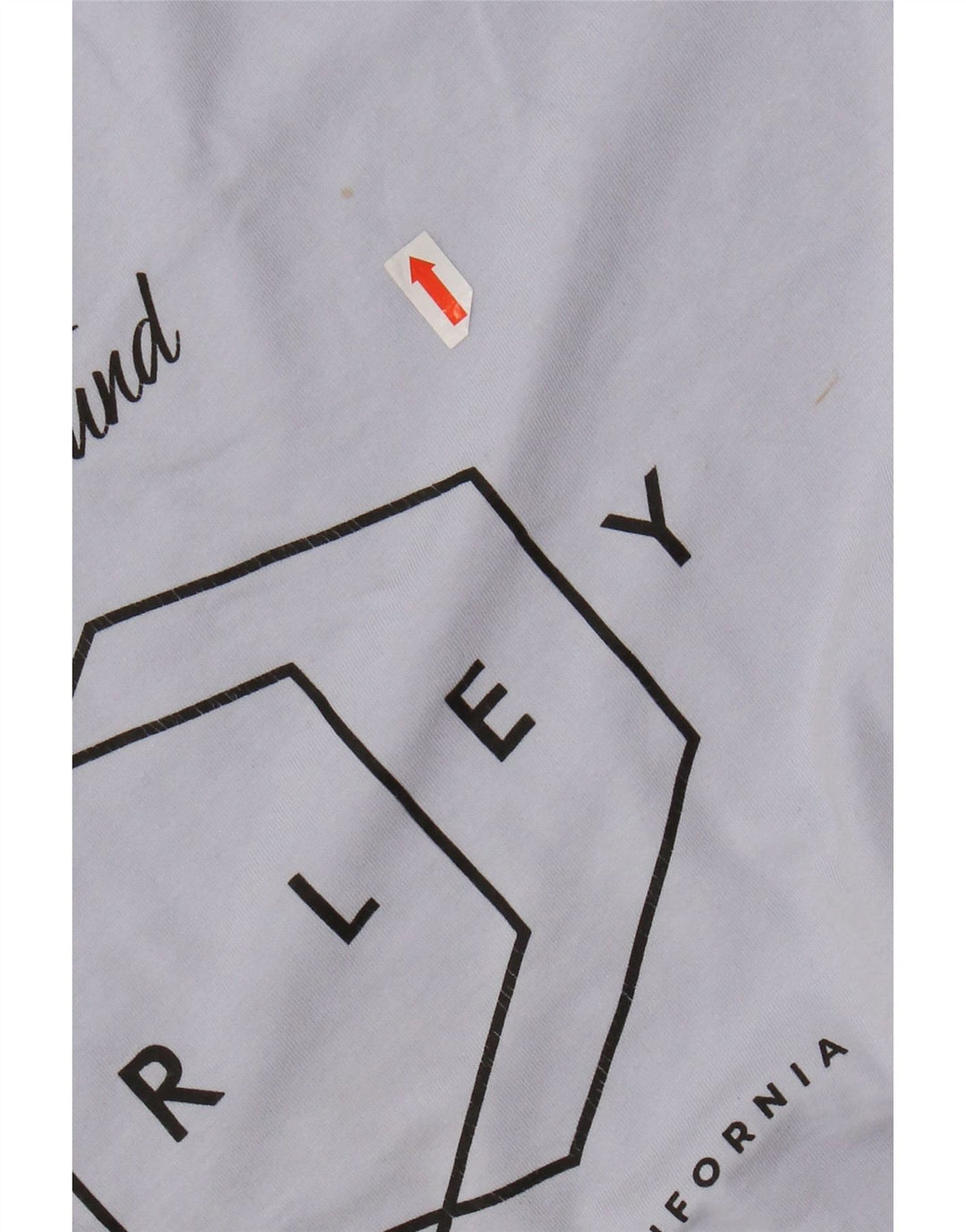 HURLEY Camiseta gráfica para hombre Top de algodón azul medio