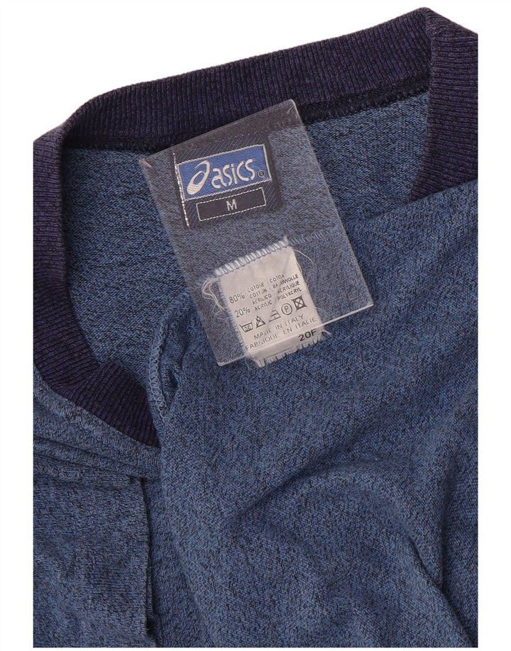 ASICS Camiseta para hombre Top de algodón moteado azul medio