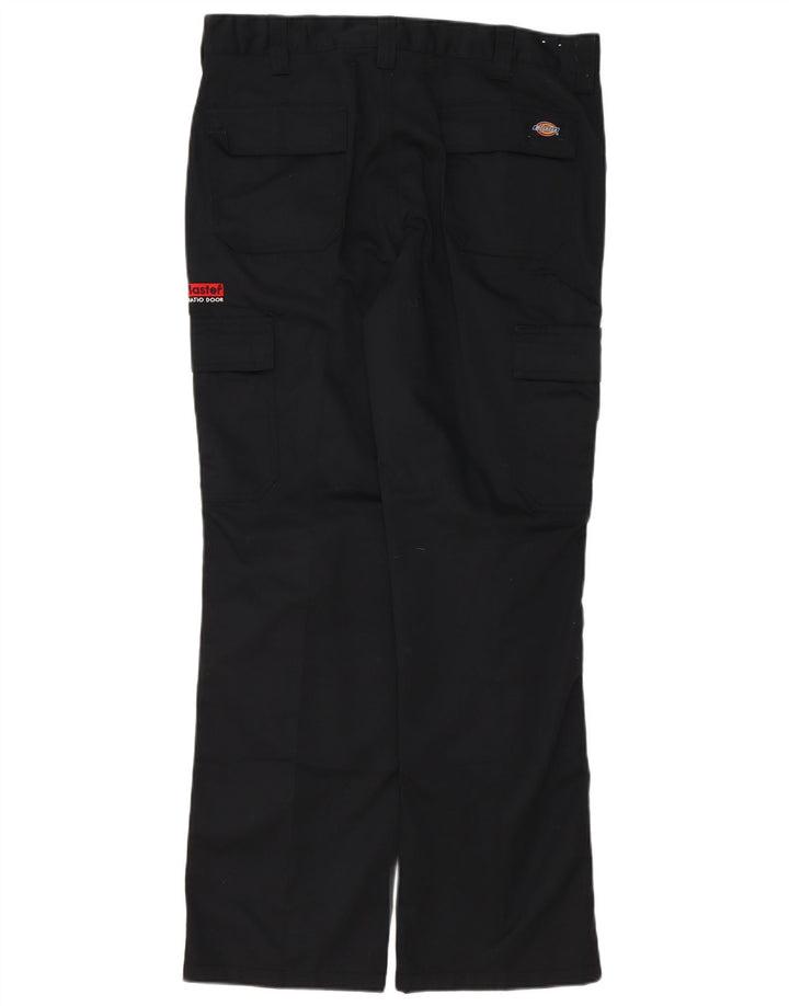 Dickies Pantalones cargo rectos para hombre W34 L31 Poliéster negro