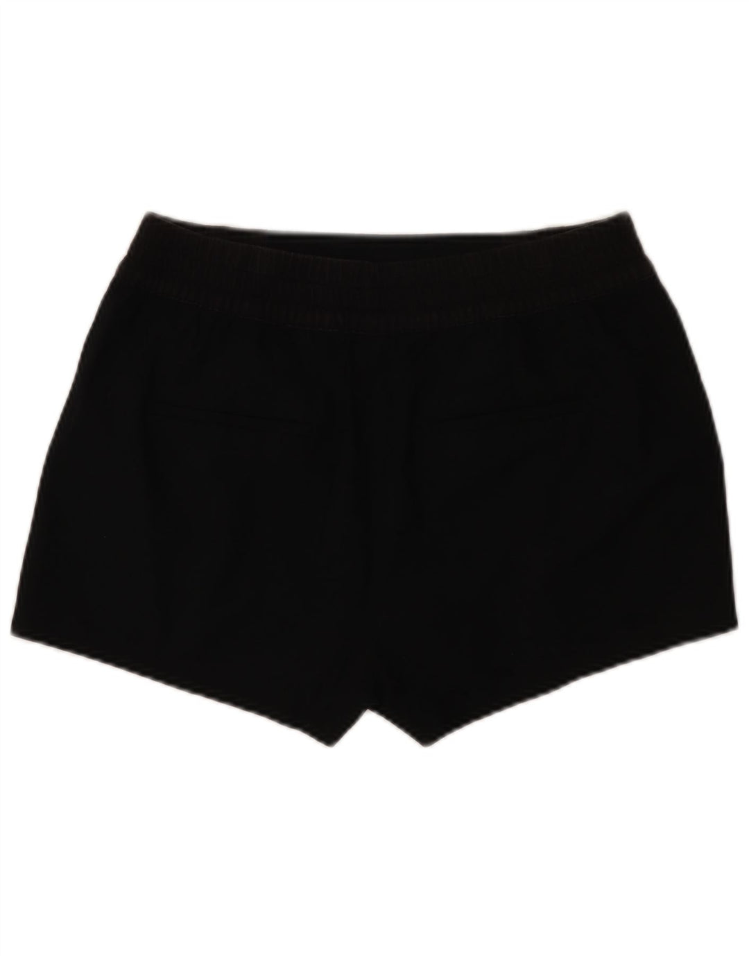 Zara Mujer Shorts Casuales Grande W32 Poliéster Negro