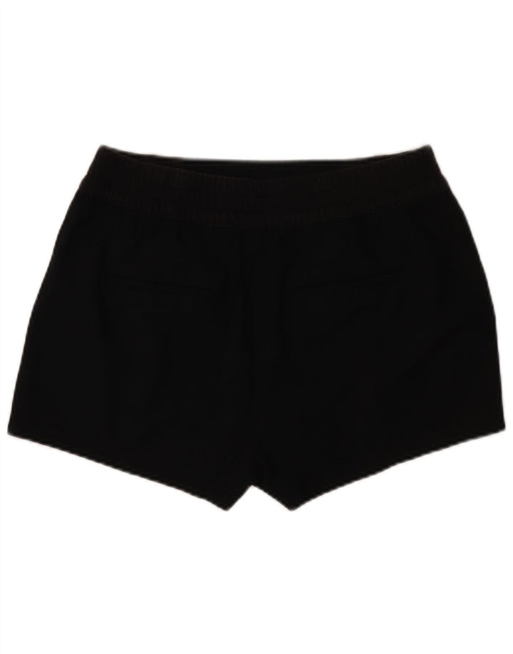 Zara Mujer Shorts Casuales Grande W32 Poliéster Negro