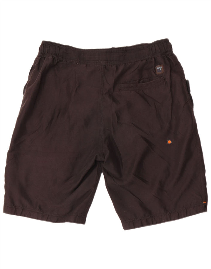 Superdry Shorts De Baño Gráficos Para Hombre Poliéster Negro Mediano