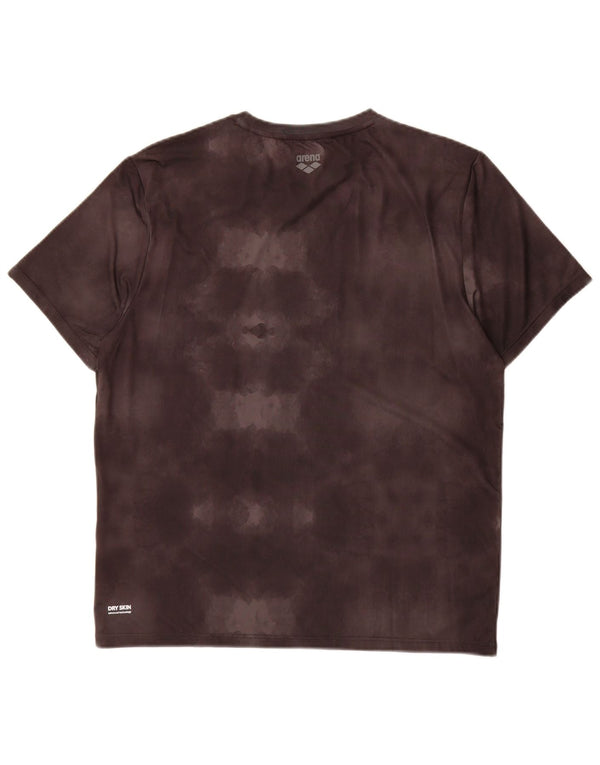 Arena Camiseta gráfica para hombre Top Large Grey Tie Dye Poliéster