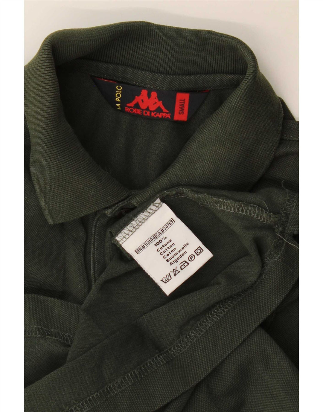 Kappa Polo Hombre Small Caqui Algodón