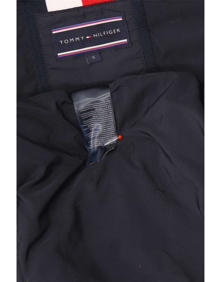 Tommy Hilfiger Chaqueta acolchada con capucha para hombre UK 36 Small Azul marino Poliéster