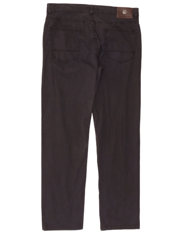 Pantalón Hombre Trussardi Rectos Casual W35 L32 Azul Marino Algodón