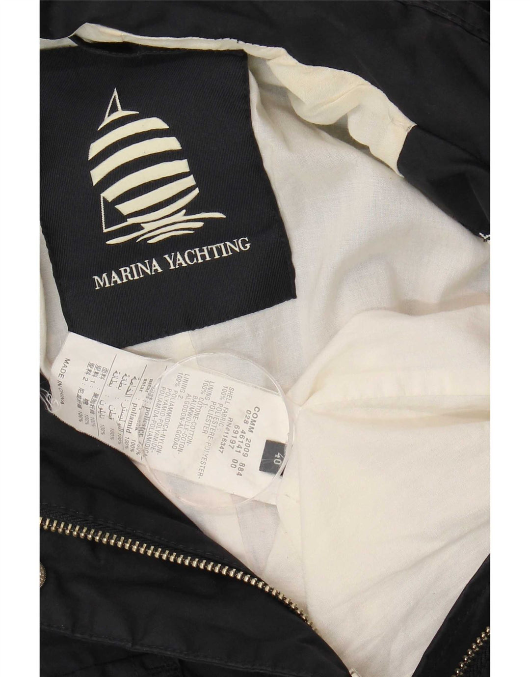 Marina Yachting Chaqueta utilitaria para mujer IT 40 Small Azul marino Poliéster