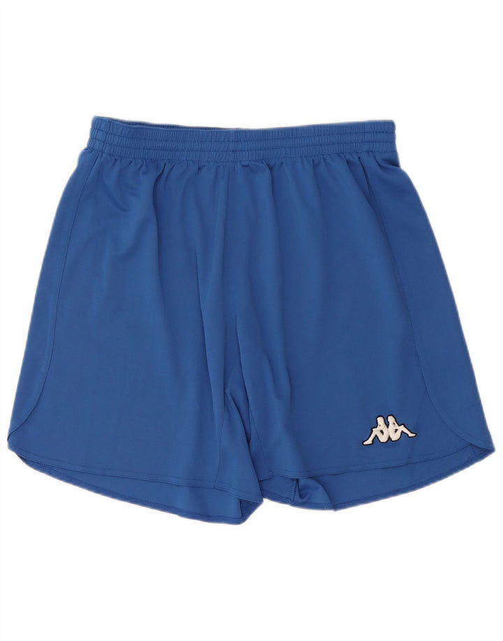 Pantalones cortos deportivos Kappa para hombre, poliéster azul grande