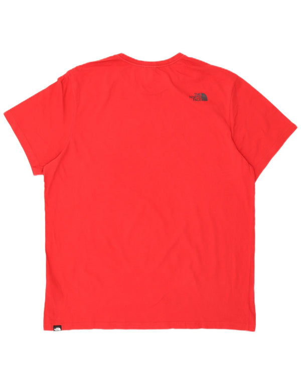 THE NORTH FACE Camiseta gráfica para hombre Top 2XL Algodón rojo