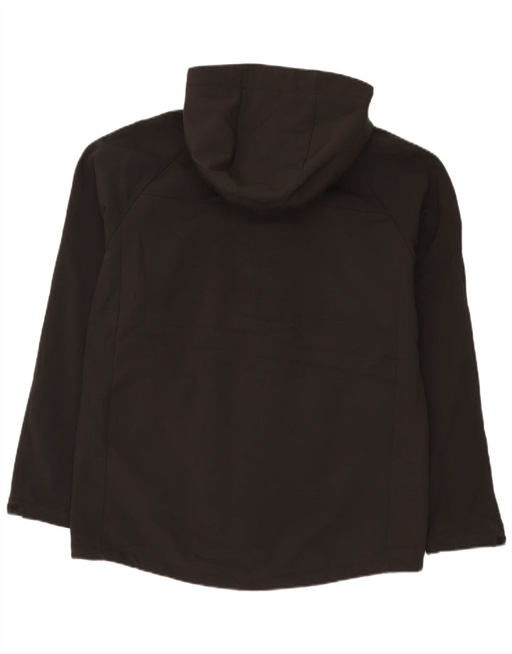 Mountain Warehouse Chaqueta cortavientos con capucha para hombre, talla 40, color negro