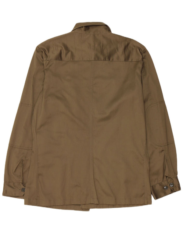 Camisa militar vintage para hombre XL Caqui