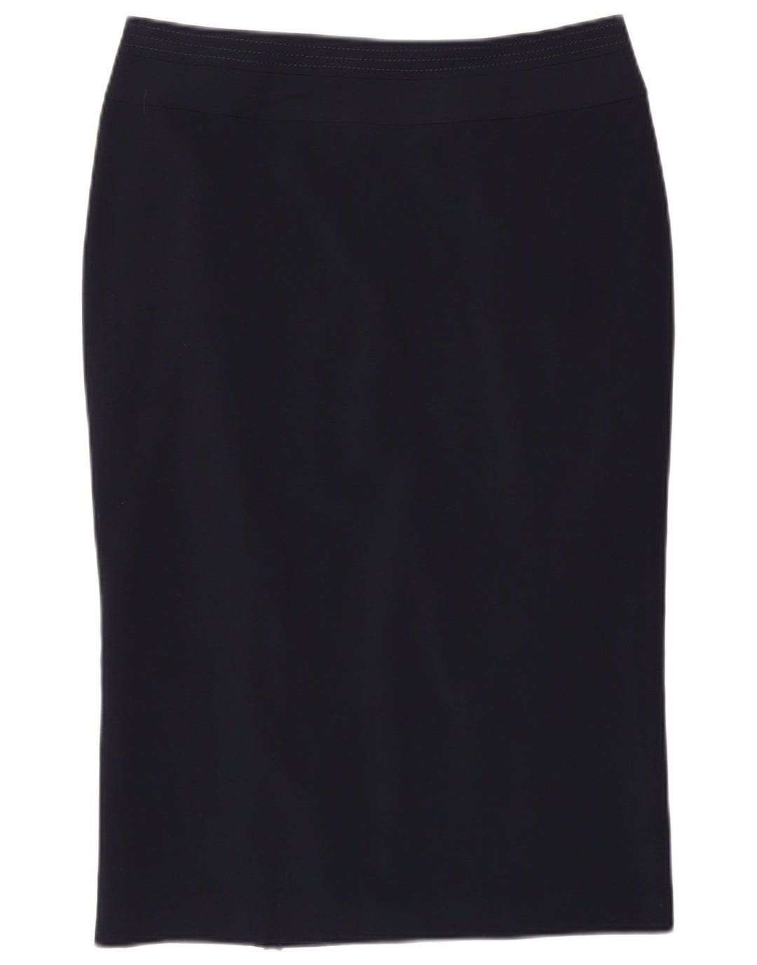 Marks & Spencer Falda lápiz para mujer UK 12 Medium W30 Poliéster azul marino