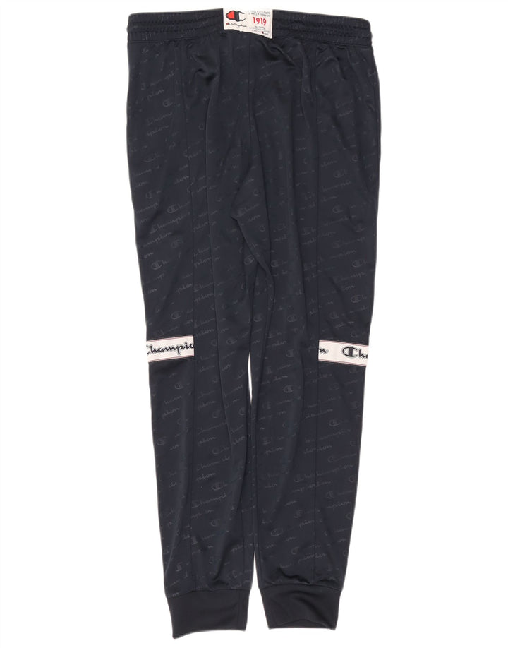 Champion Pantalones De Chándal Gráficos Para Hombre Joggers Large Poliéster Azul Marino