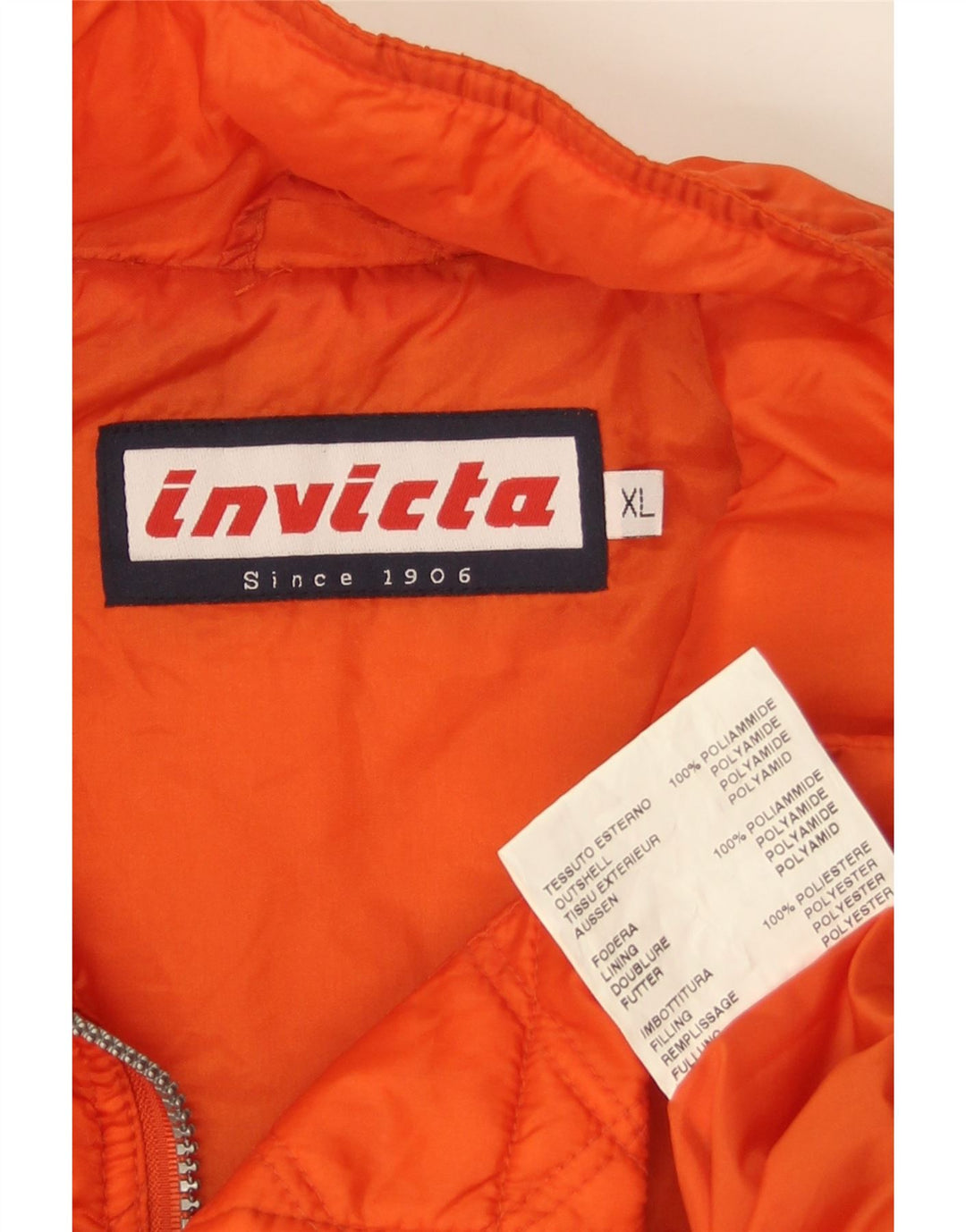 INVICTA Chaleco acolchado para hombre UK 42 XL Poliamida naranja