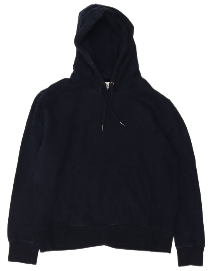Marks & Spencer Mujer Sudadera con capucha Jumper Medium Azul Marino Algodón
