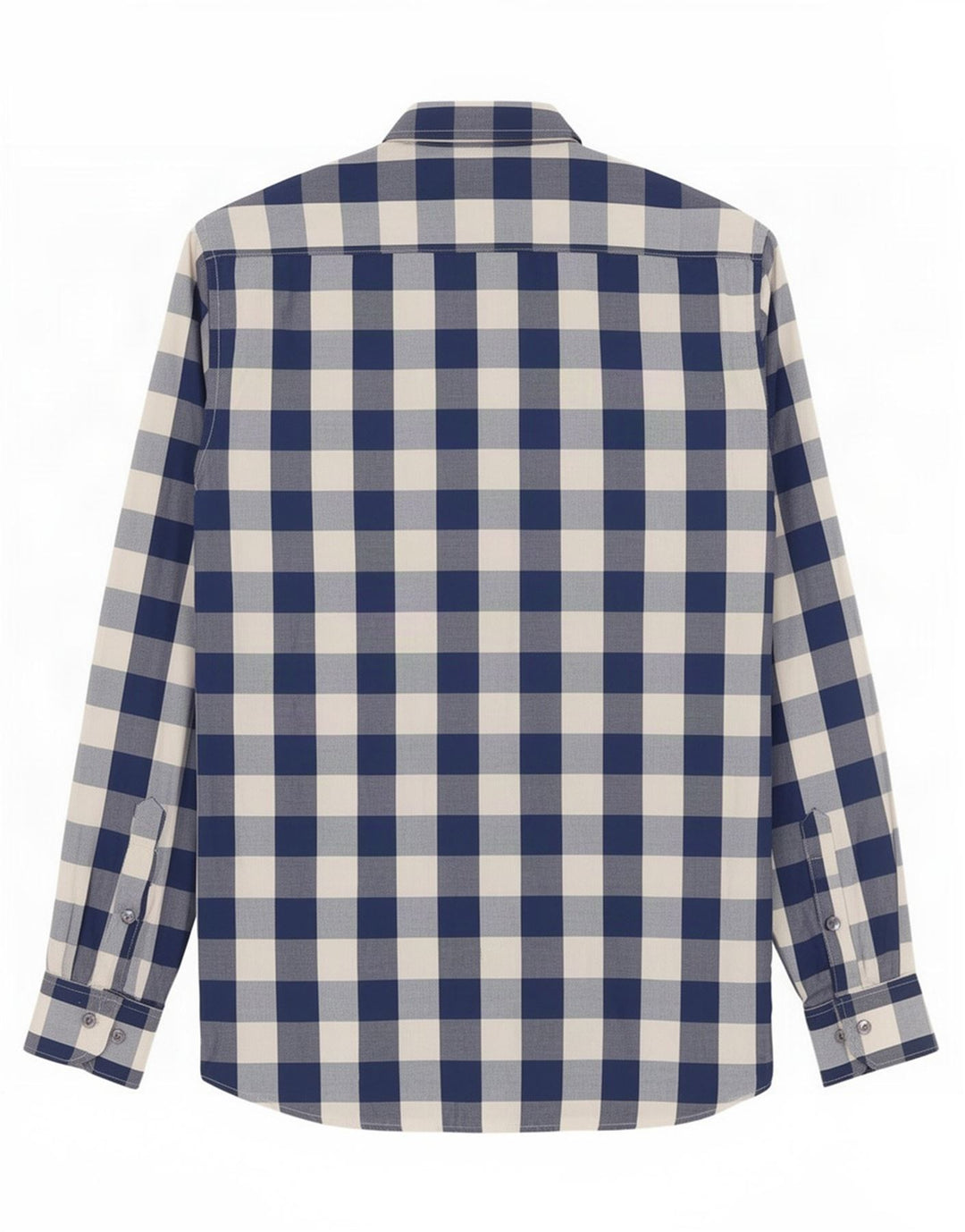 Camisa Gant Slim De Algodón A Cuadros Azul Pequeño |