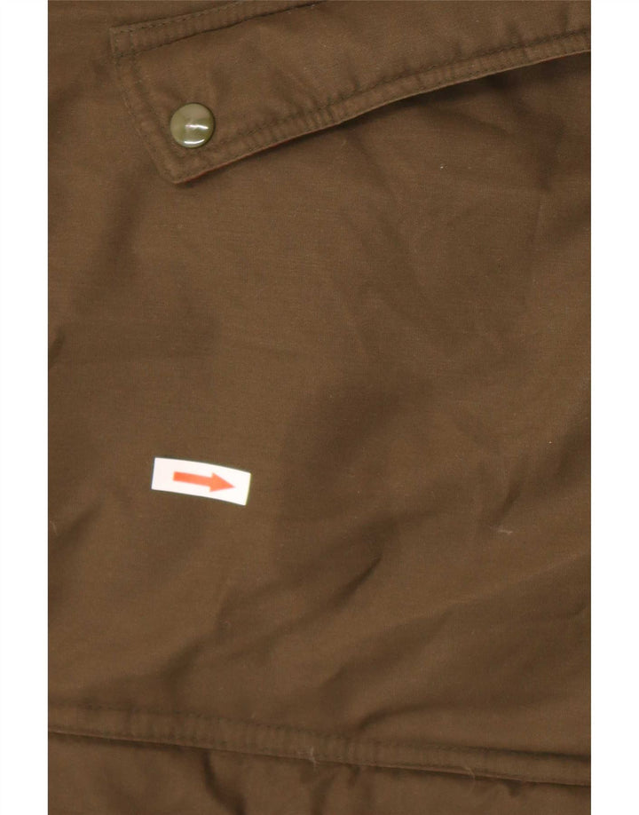 Chaqueta acolchada vintage para hombre Reino Unido 42 XL Marrón