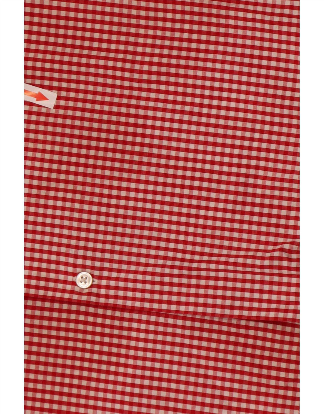 Hugo Boss Camisa de corte regular para hombre Talla 41 16 Algodón a cuadros rojo grande