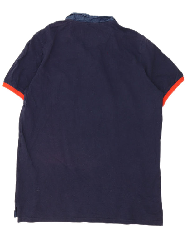 Fila Polo Hombre XL Algodón Azul Marino