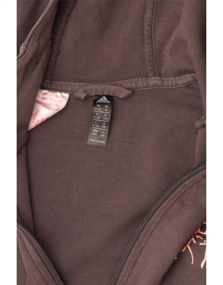 ADIDAS Sudadera con capucha y cremallera Munster Rugby para niñas 11-12 años Algodón gris