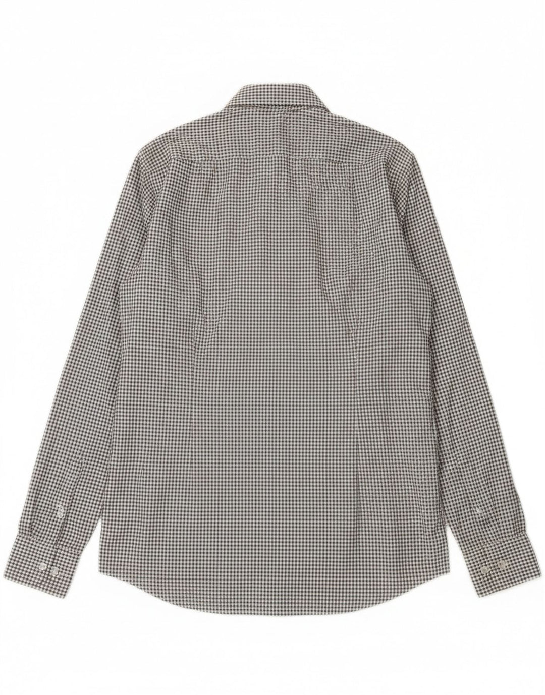 Hugo Boss Camisa Slim Fit para hombre Talla 38 15 Cuadros blancos medianos