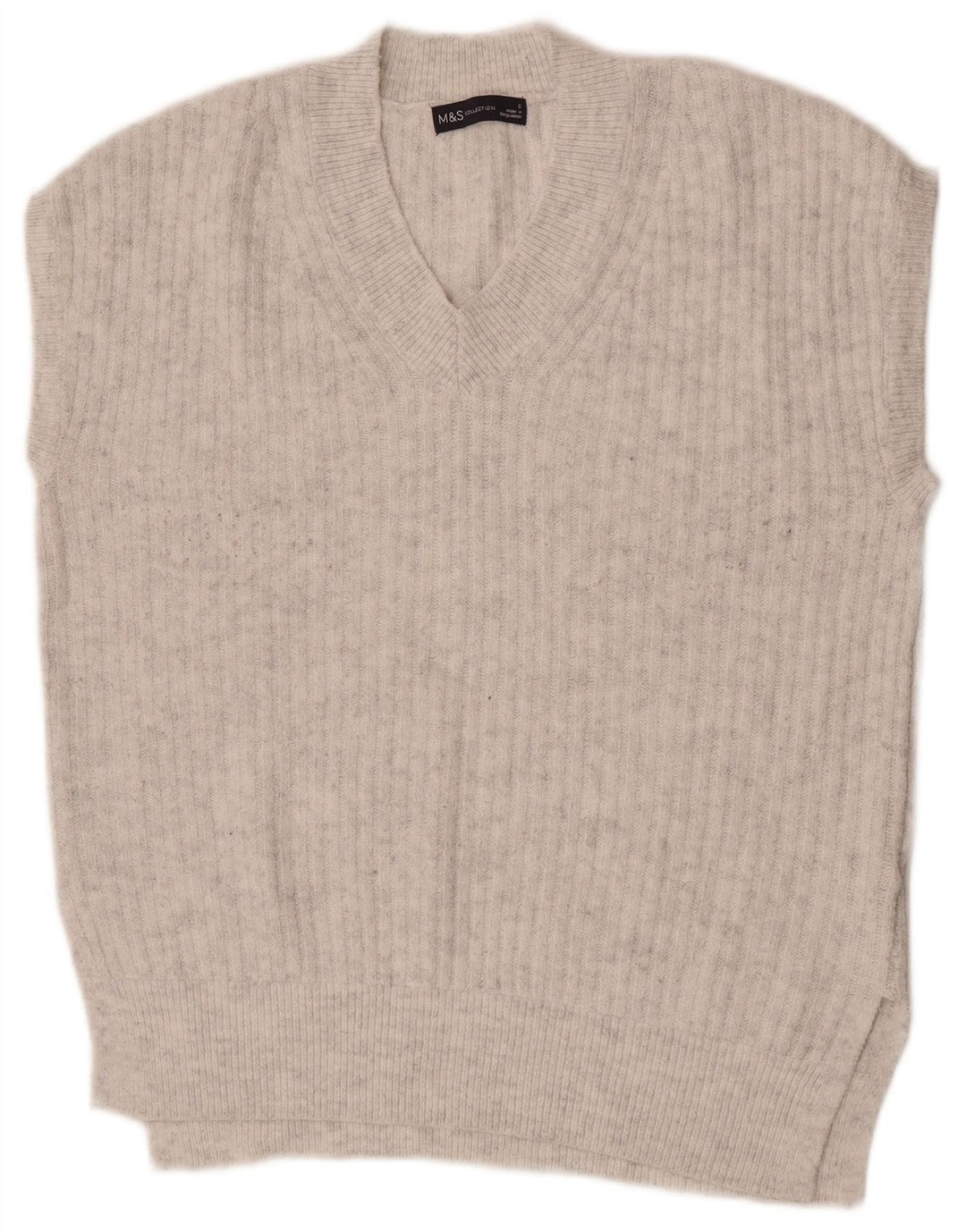 Marks & Spencer Camiseta sin mangas extragrande para mujer Reino Unido 10 Pequeño Acrílico gris
