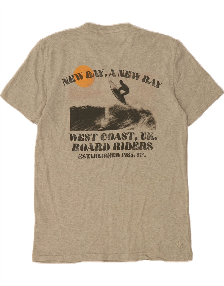 FAT FACE Mens Graphic T-Shirt Top Small Grey Cotton Vintage Fat Face and Second-Hand Fat Face from Messina Hembry 