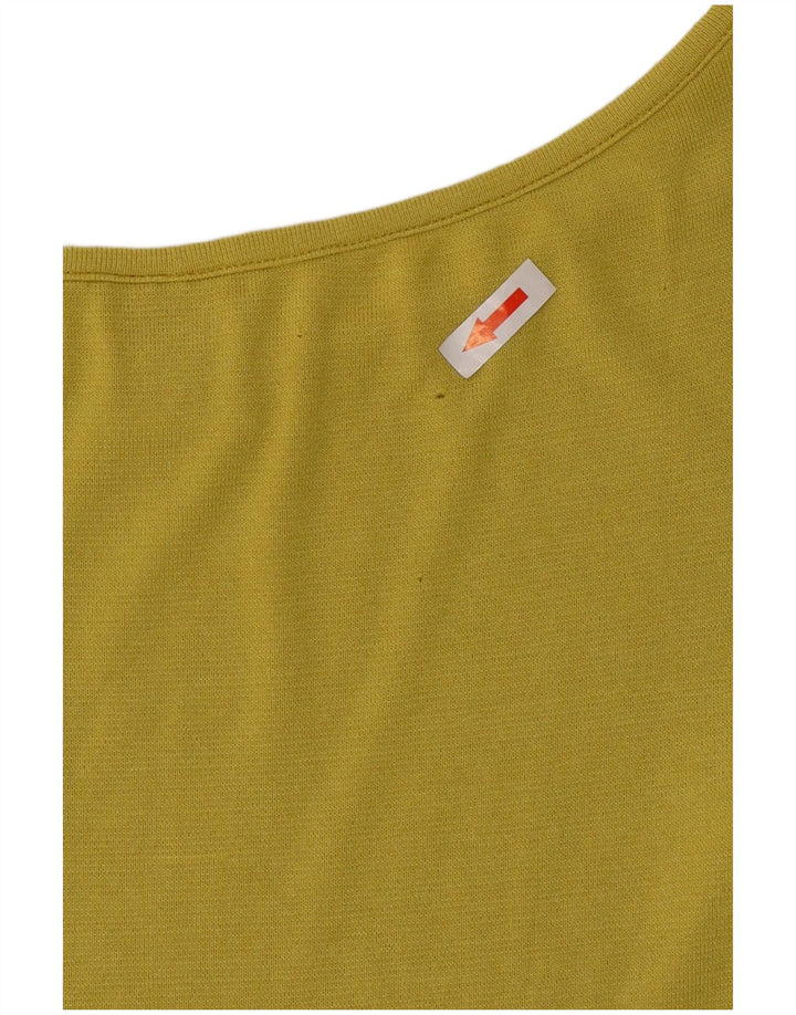 Stefanel Top para mujer manga 3/4 UK 44 Verde medio