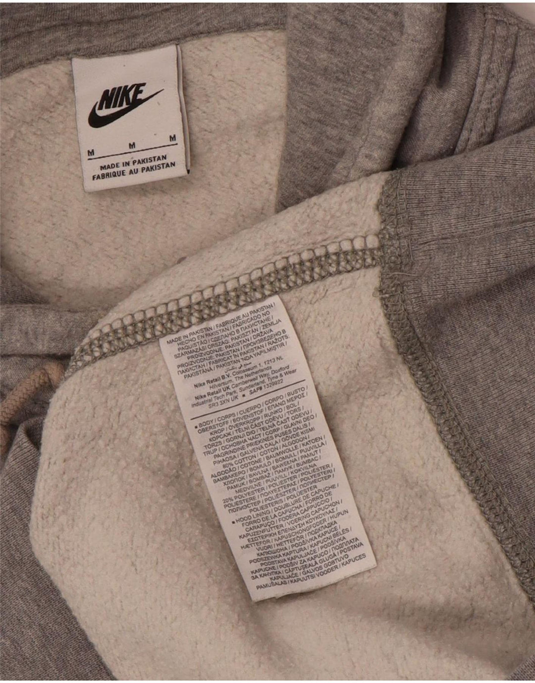 Sudadera Con Capucha Nike Hombre Gris Medio