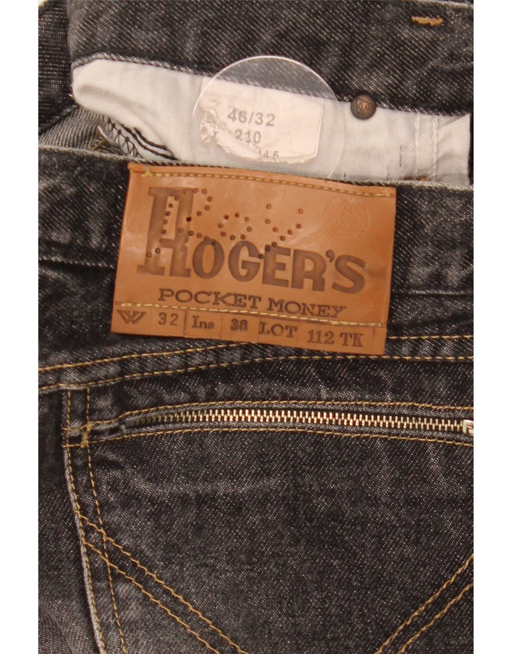 Roy Rogers Vaqueros rectos para hombre W32 L35 Algodón gris