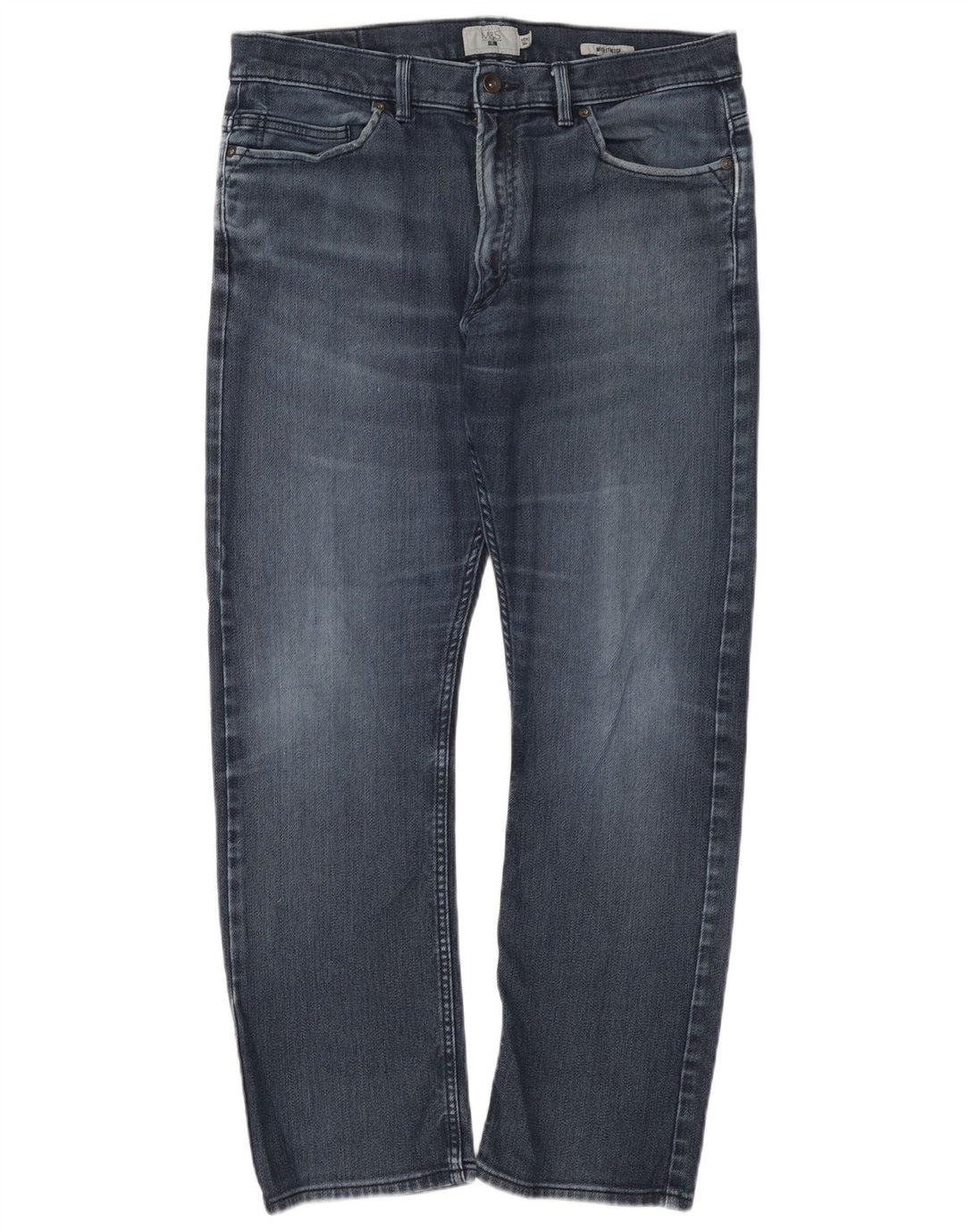 Marks & Spencer Vaqueros ajustados para hombre W36 L31 Algodón azul