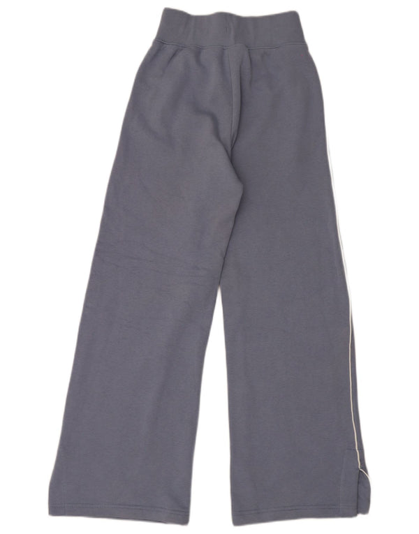 Nike Pantalones de chándal de pierna ancha para mujer UK 4 XS Algodón azul