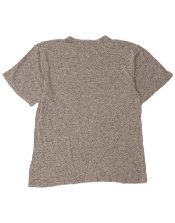Champion Camiseta gráfica para hombre Top grande gris moteado