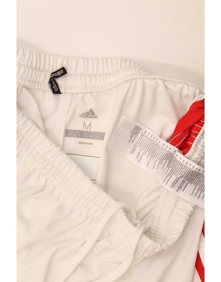 Pantalón Corto Deportivo Adidas Hombre Medio Blanco Poliéster