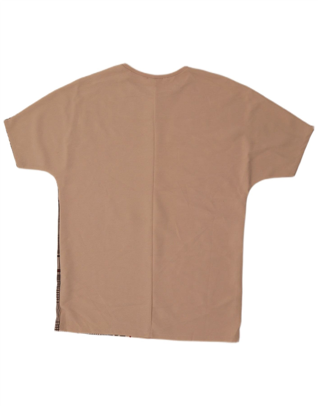 Zara Vestido recto extragrande para mujer UK 46 Poliéster floral beige grande