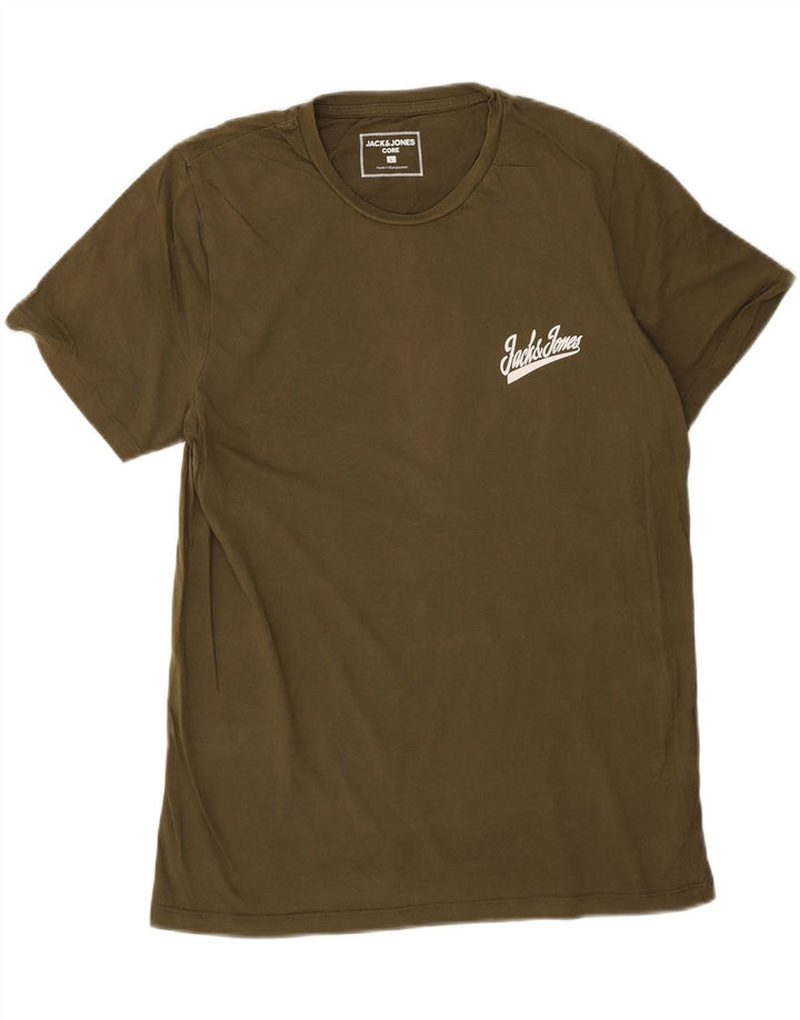 Jack & Jones Hombre Camiseta Top Large Khaki Algodón
