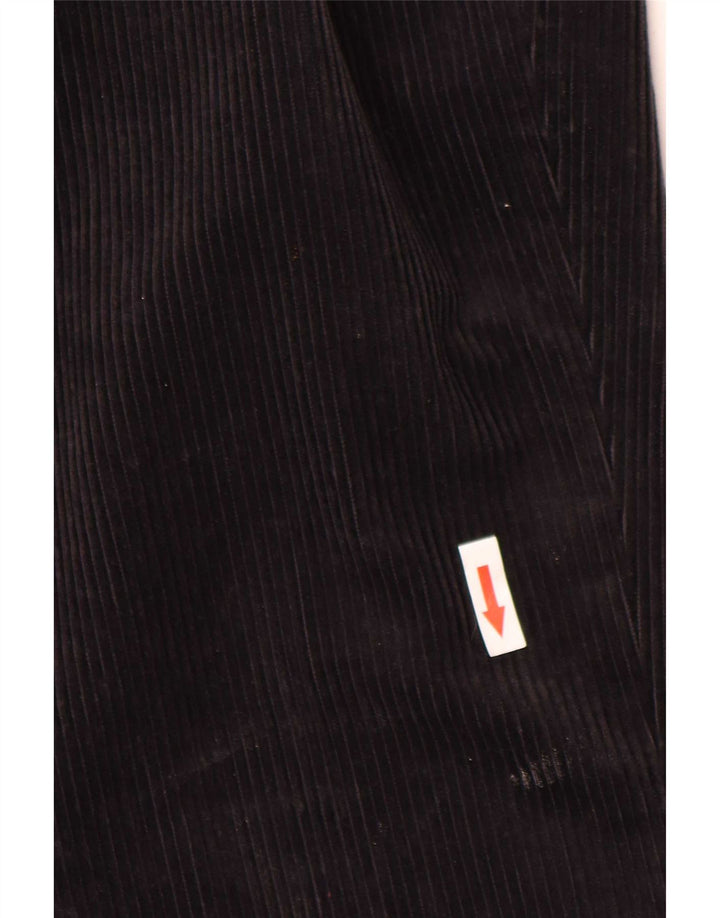 Marks & Spencer Pantalones rectos de pana regulares para hombre W44 L29 Negro