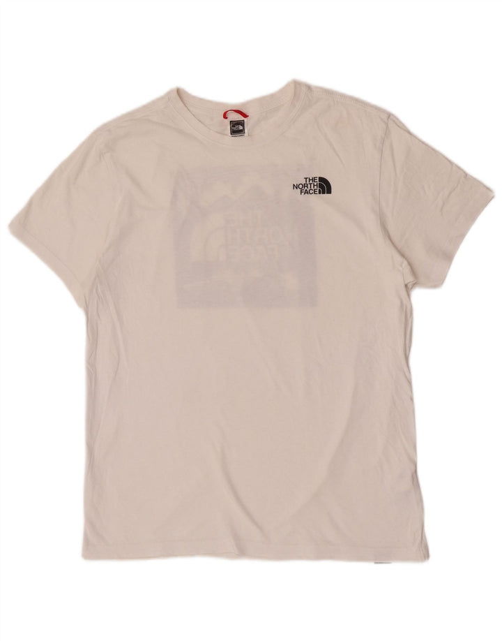 The North Face Camiseta gráfica para hombre Top Medium White Cotton