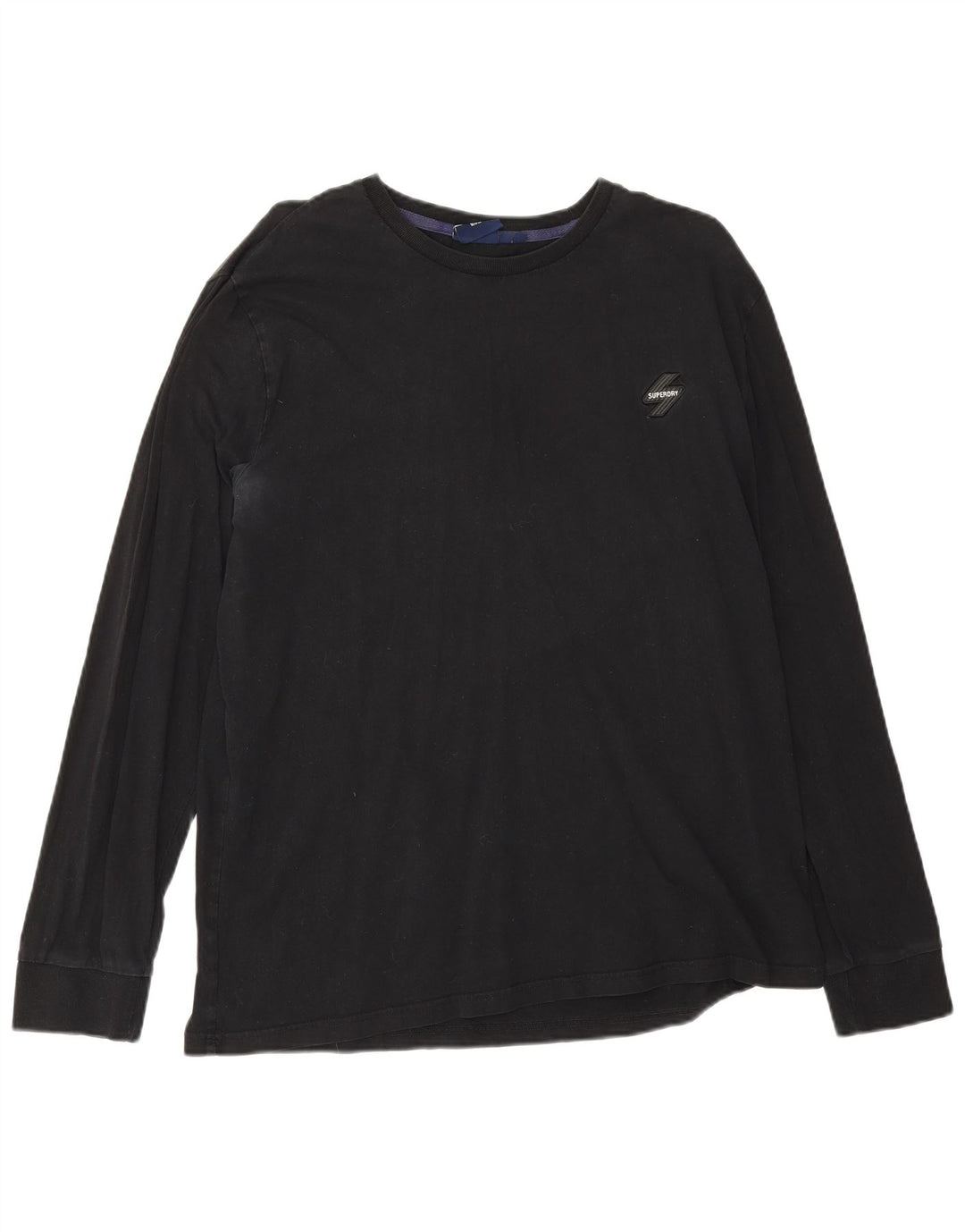 Superdry Hombre Top Manga Larga 2XL Negro